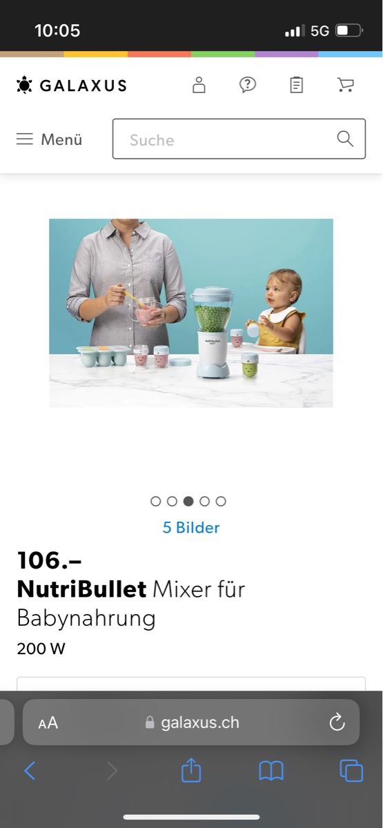 Nutribullet Elettrodomestici da cucina: NutriBullet Baby – Nuovo e nell'imballaggio originale da Uster venduto da Gardener1993 4
