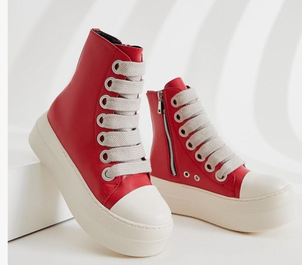 Scarpe da donna: Rote  Plateau Sneaker Gr. 40 – Nuovo (secondo la descrizione) da Uster venduto da kgw78 1