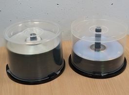 CD-R und DVD-R Rohlinge, ca 45 bzw 25 Stück