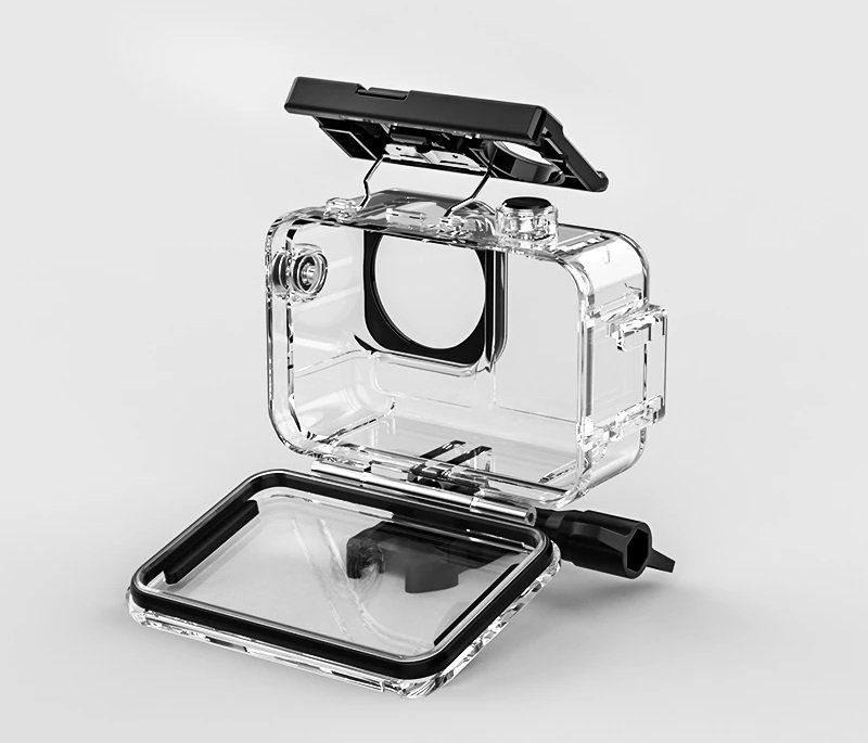 Higatful Unterwassergehäuse Für DJI OSMO Action 3 - Wasserdicht Bis 45m Mit Praktischem Halterungszubehör