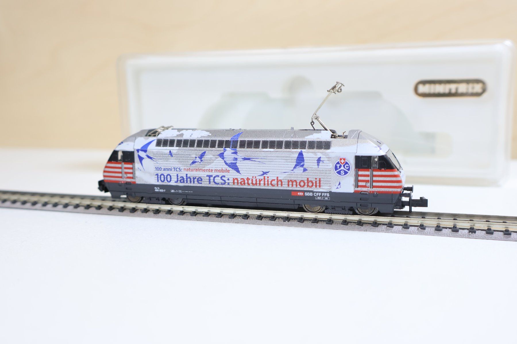 Trix Modellini di ferrovie: Minitrix SBB Re 460 E-Lok "TCS Modell" Spur N – Usato da Winterthur venduto da Monstera 1
