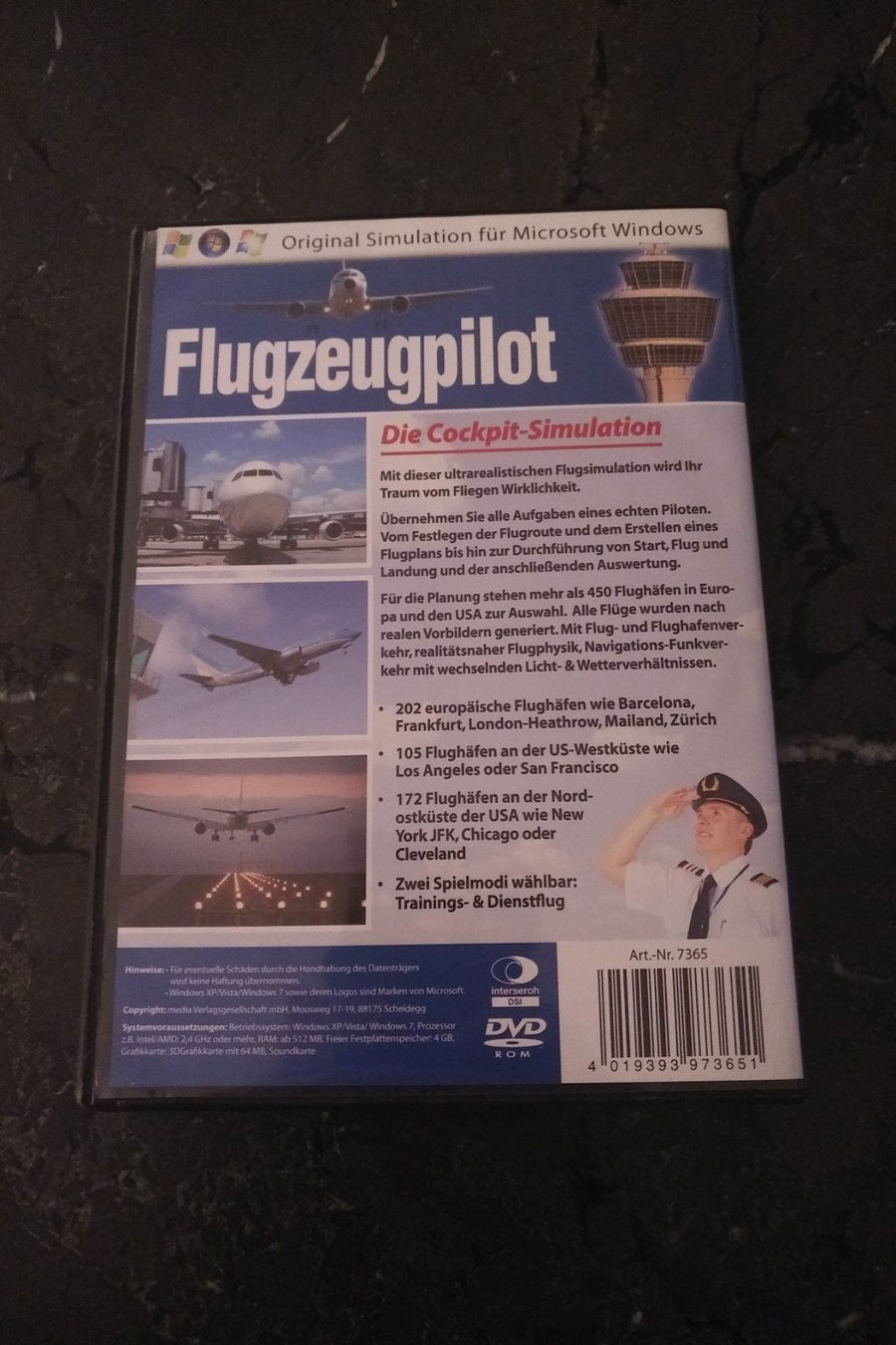 Microsoft Giochi: Flugzeugpilot Die Cockpit Simulation – Usato da Biel/Bienne venduto da Eric070 2