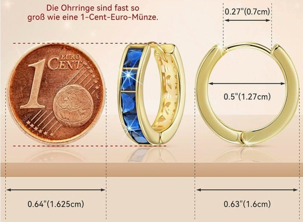 Orecchini pendenti & Orecchini a lobo: ohrringe vergoldet 14k – Nuovo e nell'imballaggio originale da Hemmental venduto da Schmuckstudio 1