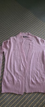 Damen Cardigan 100% Kaschmir Grösse 38 Rosa guter Zustand