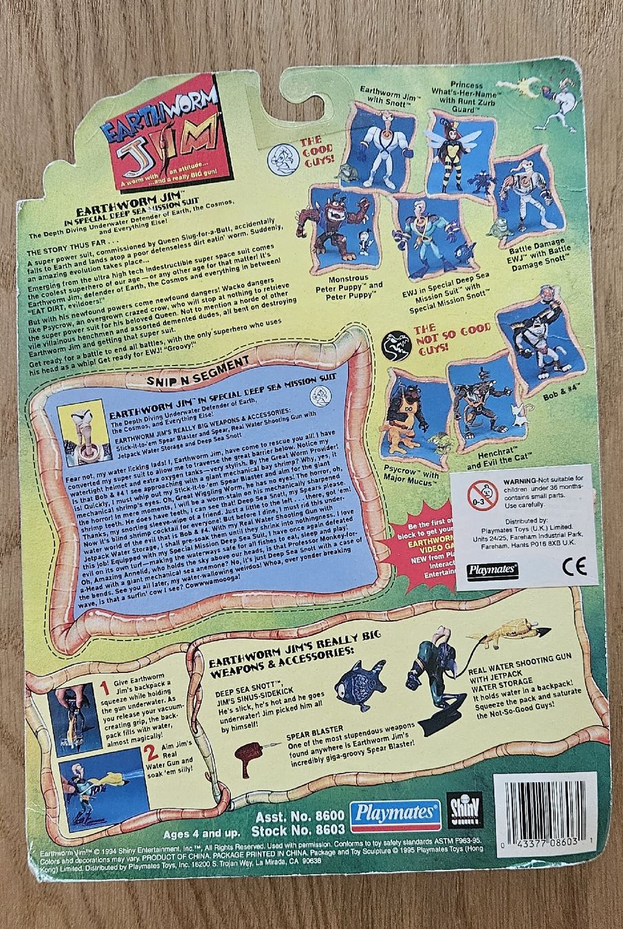 Giochi: Earthworm Jim - Figurine - 1994 – Usato da Delémont venduto da Max-VideoGames 1