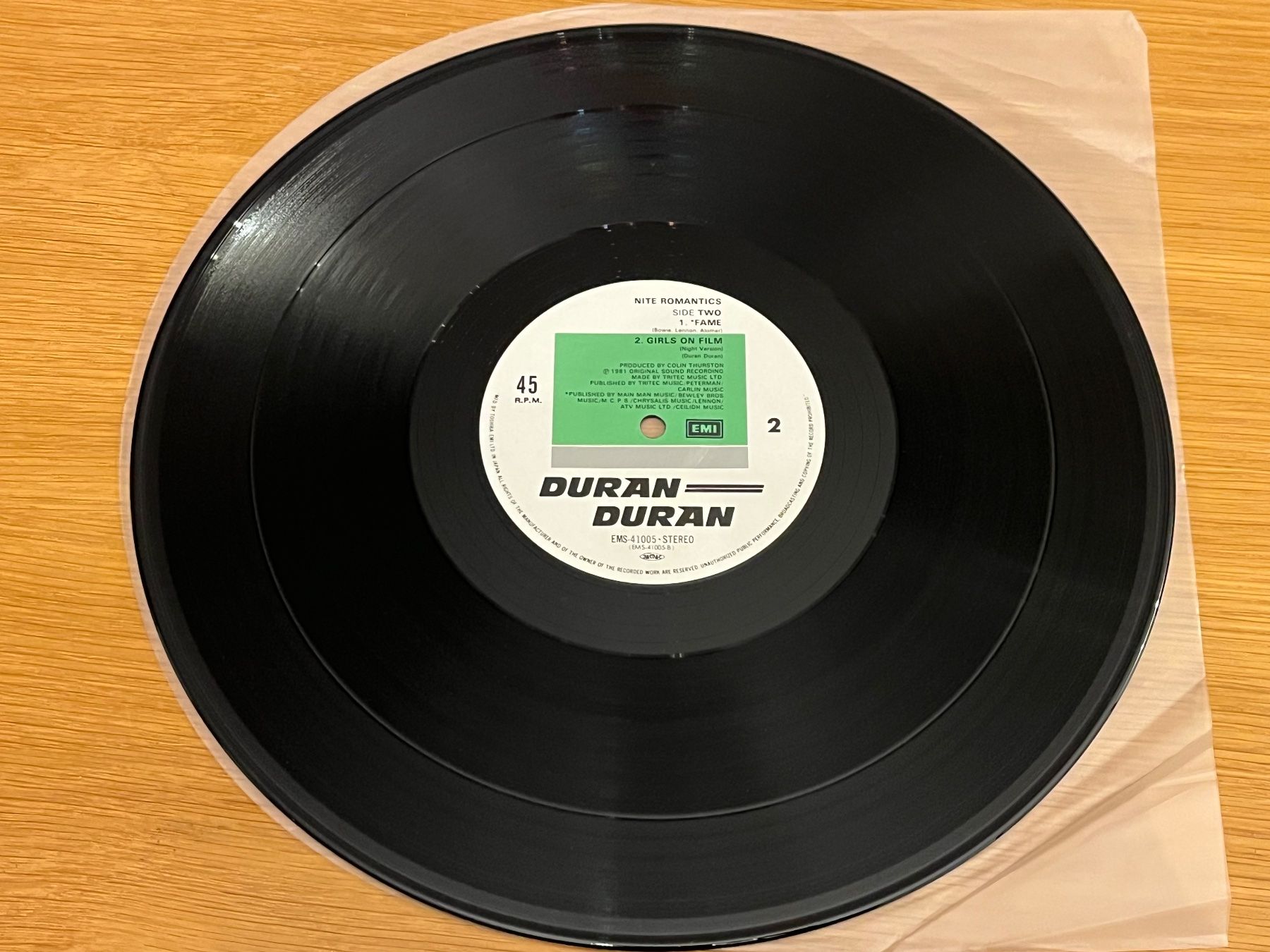 Dischi in vinile: Duran Duran Nite romantics 12“ EP – Usato da Basel venduto da Vinyloase 7