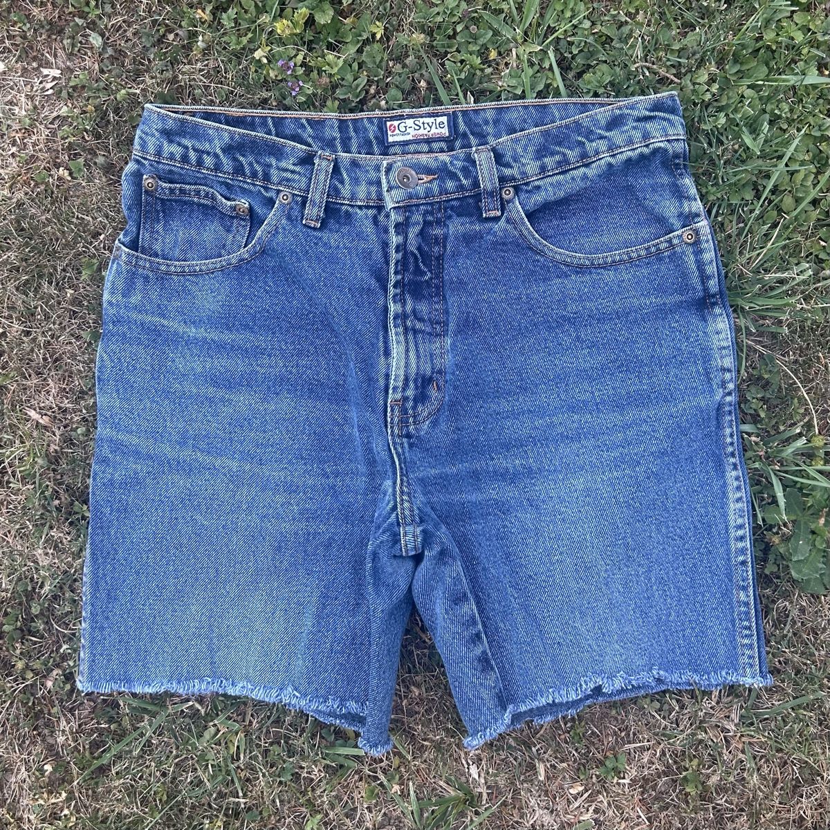 Jeans: Vintage G-Style Denim Shorts Blue  – Usato da brent venduto da fukusapes