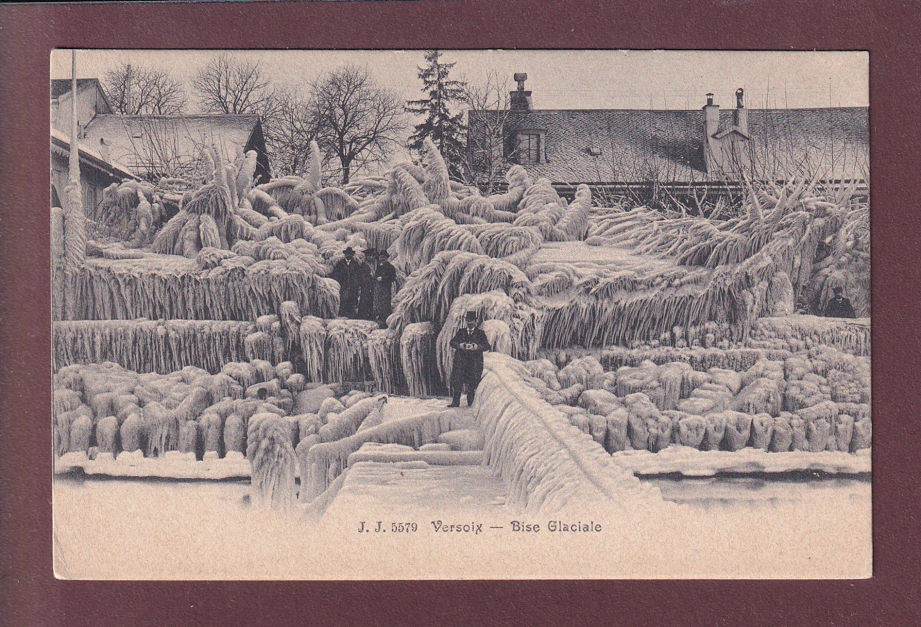 Ansichtskarten: VERSOIX - Bise glaciale - Animation – Gebraucht aus Pully von nicecards