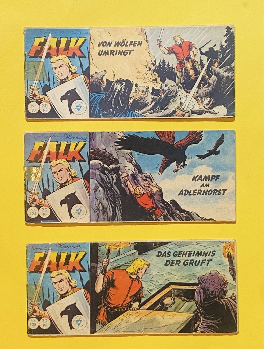 Fumetti: 3 seltene Falk Comic-Hefte, antiquarisch. – Usato da Zuerich venduto da SonderArt-Wertgut