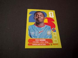 Panini FIFA Fussball WM 2026 Sticker Noah Sadiki COD 12
