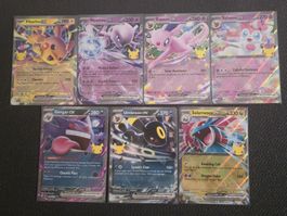 Pokemon 30th Celebration Ex bundle cards English NM ab 1fr.