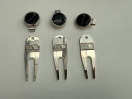 Golf Ball Marker & Pitch Gabel, CS Set,  Neu & Ungebraucht