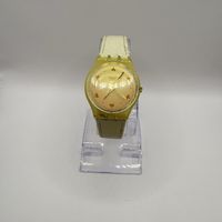 Swatch Vintage rare! Montre à quartz, bracelet cuir.