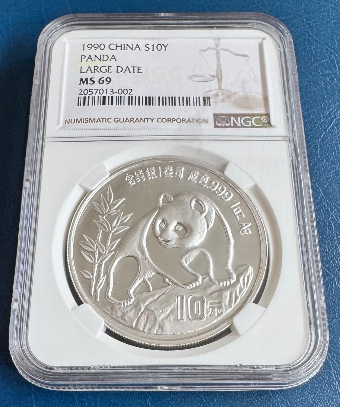 Tutti le monete: 1990 CHINA S10Y PANDA, Large Date, NGC MS69 – Usato da Ebikon venduto da Dmasterx 2