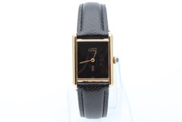 Cartier Tank Vermeil Black Dial 23mm Handaufzug