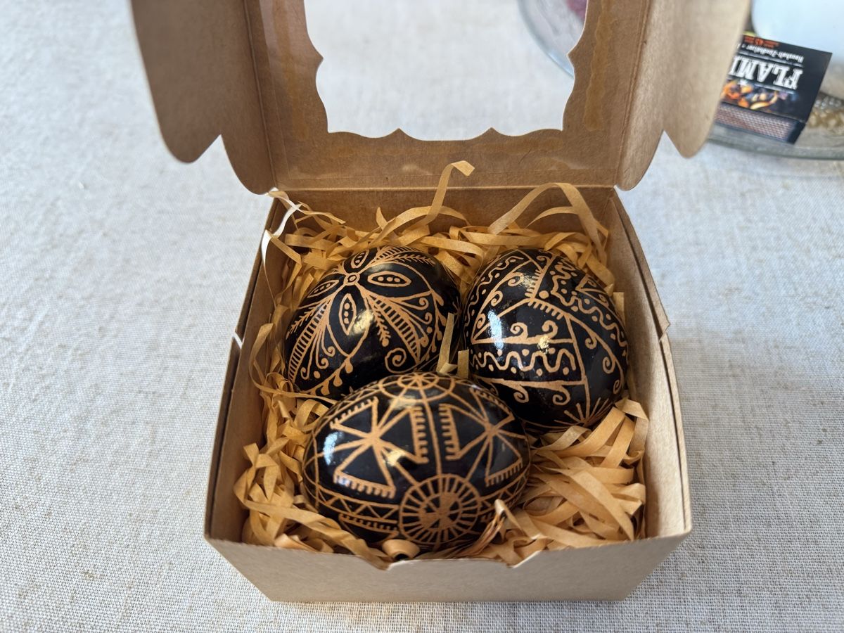 Tutte le decorazioni: Ostereier Pysanka 3-er Set – Nuovo e nell'imballaggio originale da Zürich venduto da iry_9mbn 2