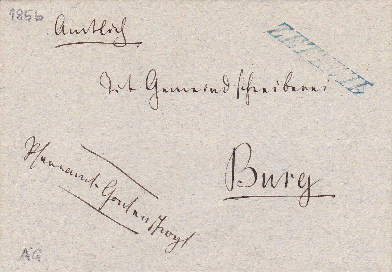 Tutti i francobolli: 1856, "Zetzwil", blauer Stabstempel – Usato da Wenslingen venduto da riger11