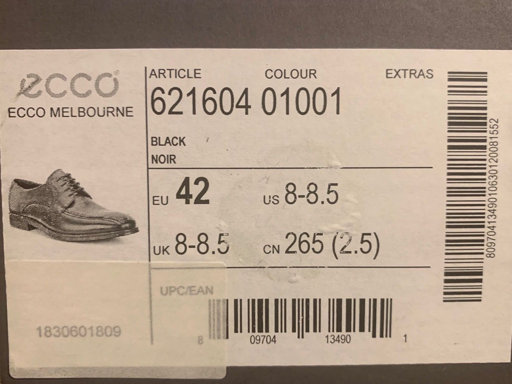 Ecco Scarpe da uomo: Elegante Ecco Herrenschuhe, Leder schwarz NEU – Nuovo e nell'imballaggio originale da Bülach venduto da frische_brise 2
