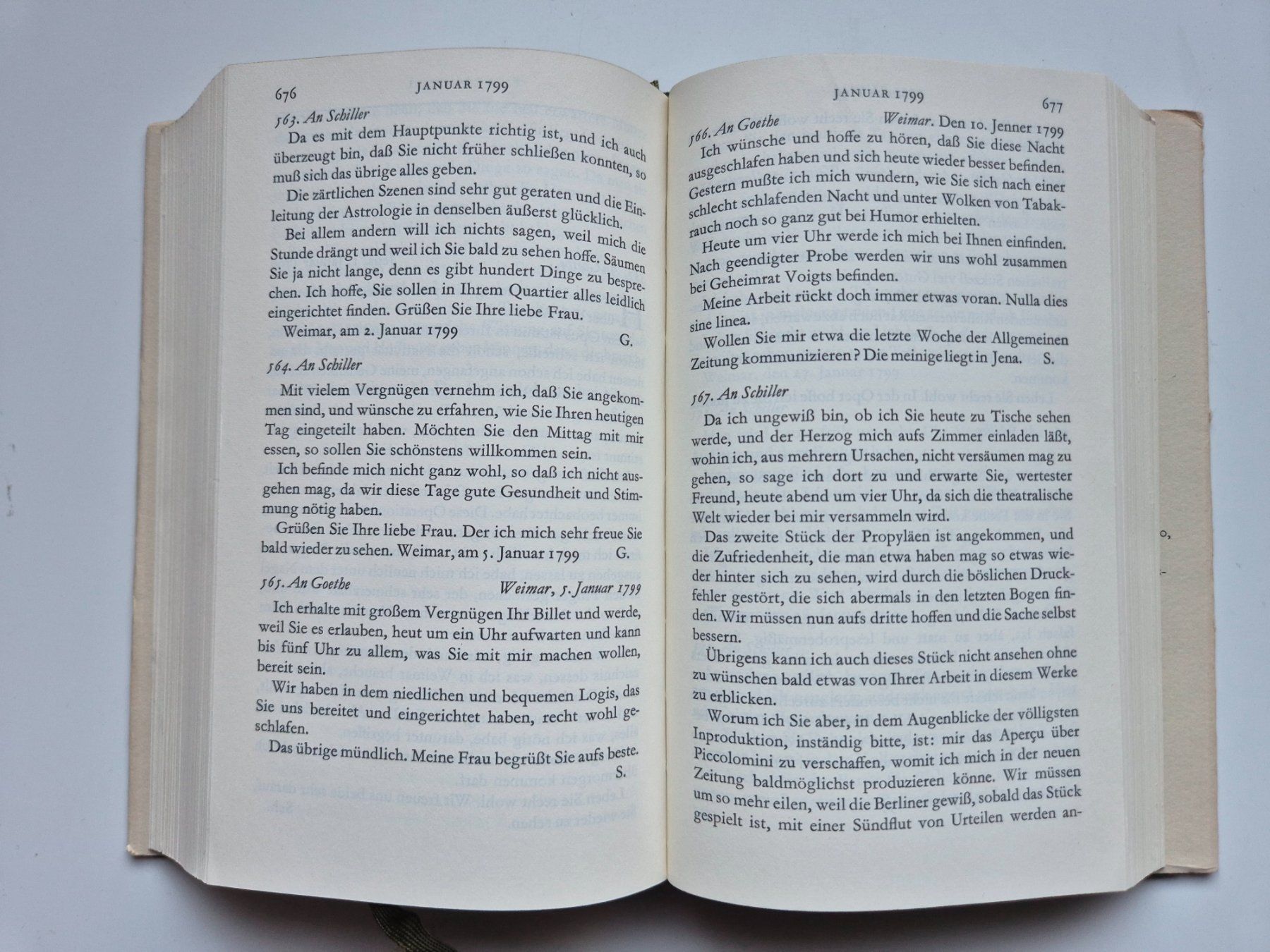Libri: Goethe  -   Schiller   1949 – Usato da Niederweningen venduto da Obson 2