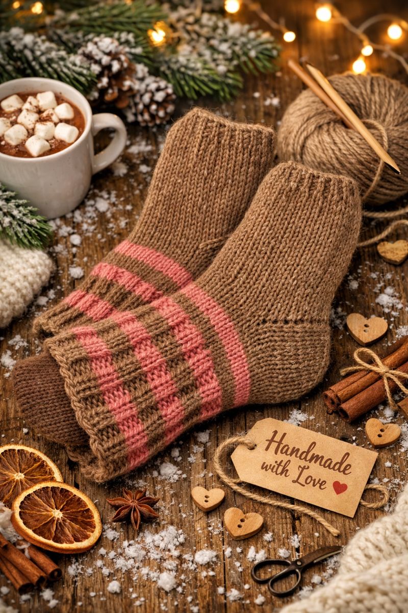 Calze: handgestrickte Socken - grosse 37-39 – Nuovo (secondo la descrizione) da Niederglatt ZH venduto da val_p6bt