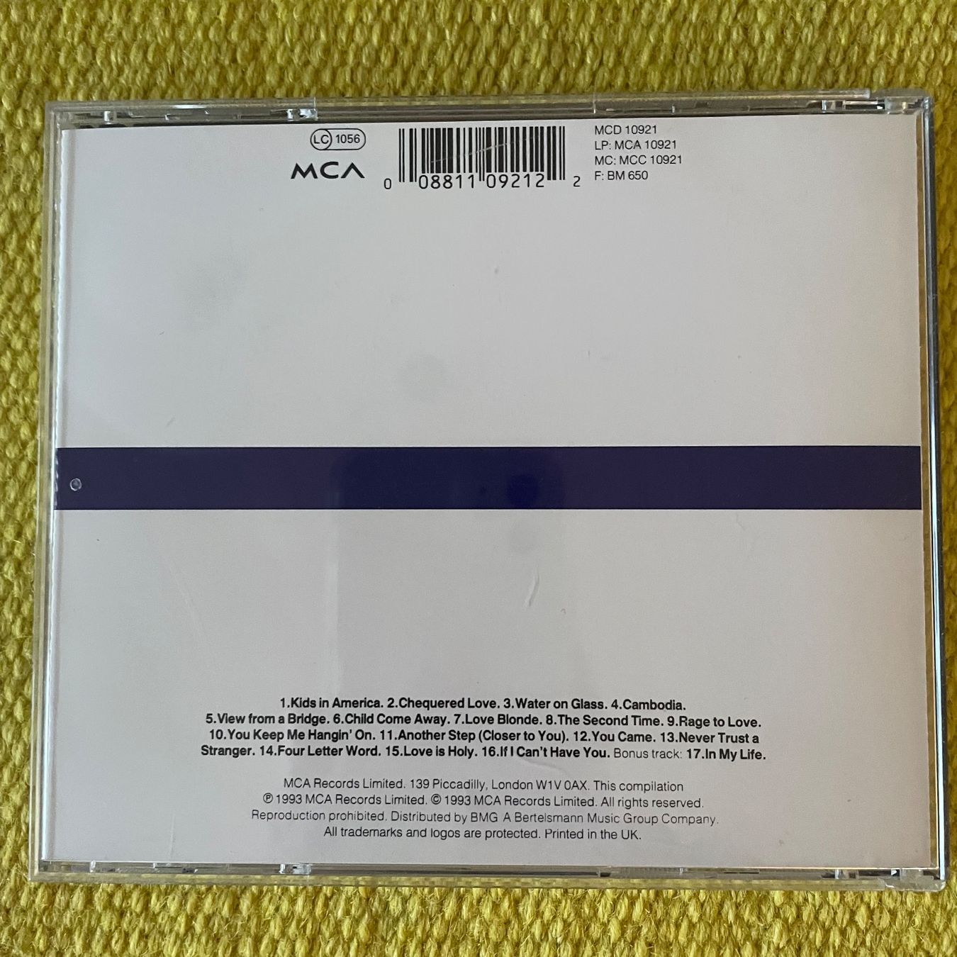 CD: KIM WILDE-SINGLES COLLECTION 1981-1993 – Usato da Rorschacherberg venduto da CD-Roli 1