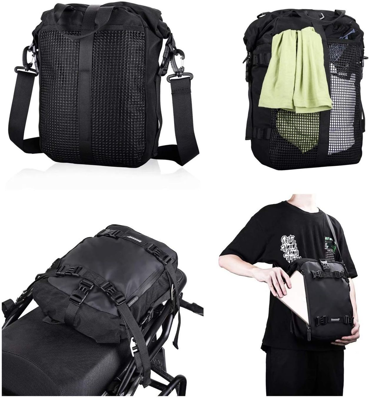 Borse: Multifunktionale Wasserdichte Motorrad-Sitztasche 10L – Nuovo e nell'imballaggio originale da Châtelaine venduto da topshop.switzerland 2