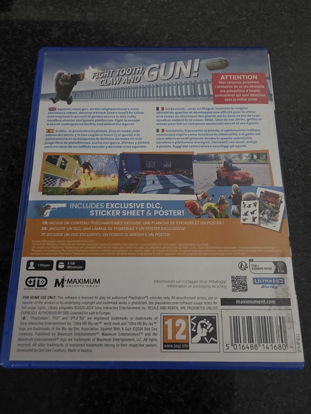 Jeux: Squirrel with a Gun PS5 – D'occasion à Chavornay par Crash37 1