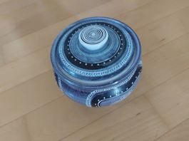 Schöner Vintage Keramik-Topf mit Deckel von Fritz Haussmann