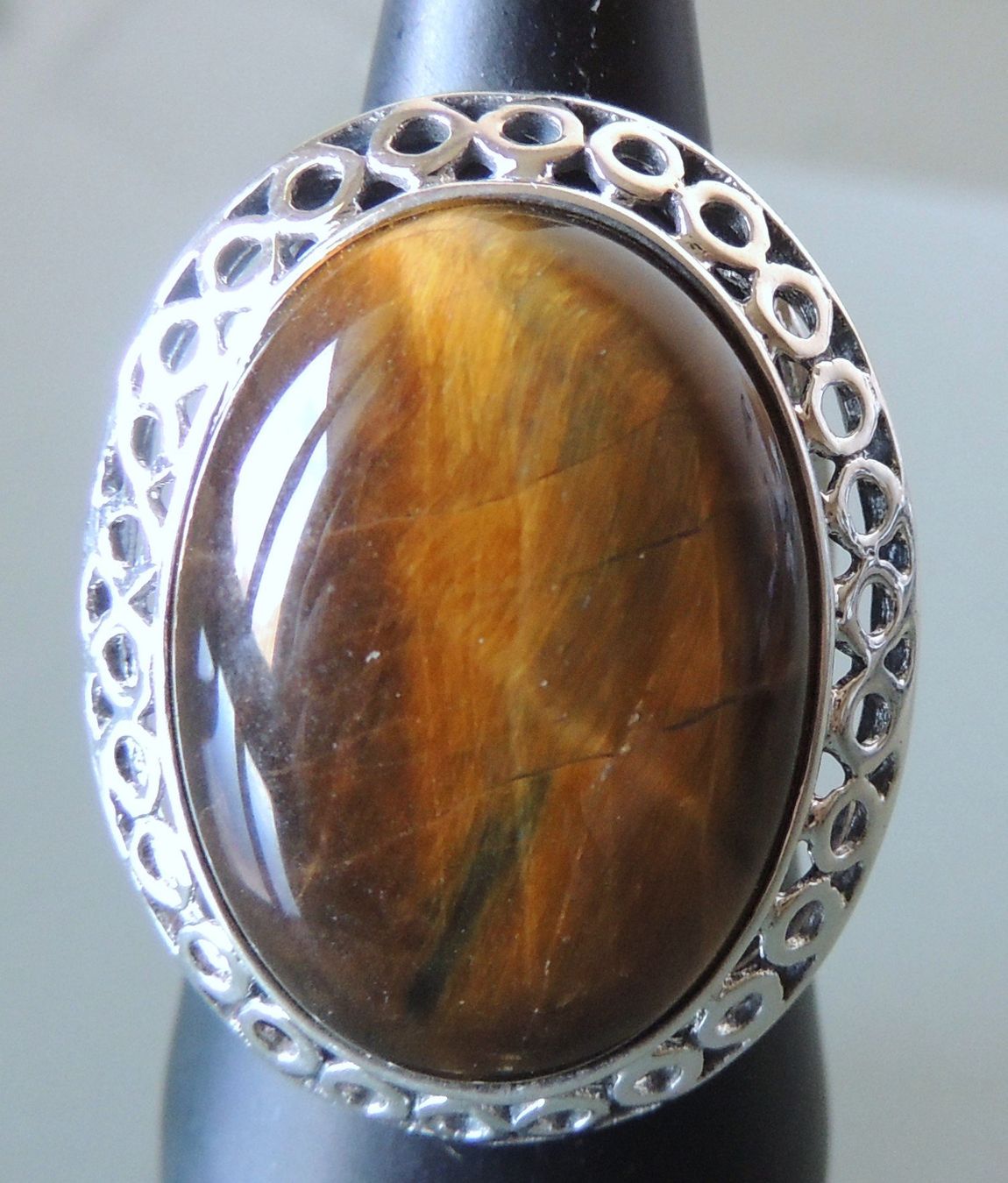 Anelli: Tigerauge Silber 925 Fingerring Gr. 57 – Nuovo e nell'imballaggio originale da Waldenburg venduto da schaller707 2