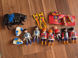 Playmobil Ritter Figuren Set mit Pferd und Zubehör