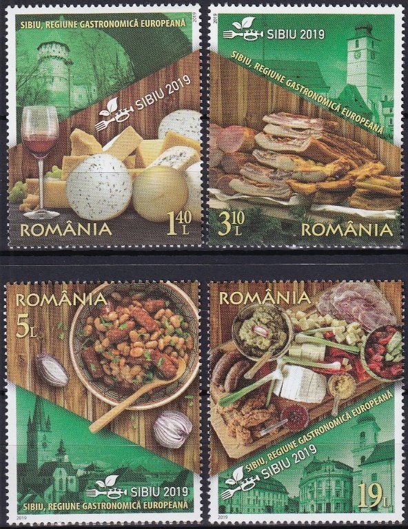 Tutti i francobolli: Rumänien 2019 Gastronomie postfrisch – Nuovo (secondo la descrizione) da Lausanne venduto da dsi_7l2q