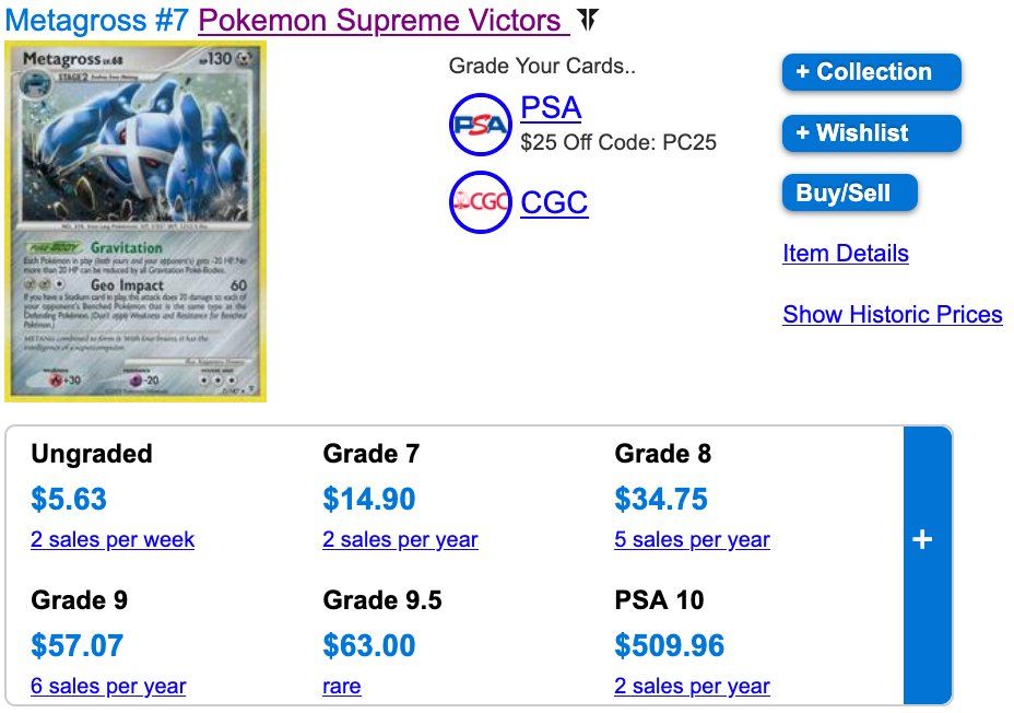Pokémon Carte collezionabili: Metagross Holo, cracked Ice Holo & Reverse Holo 7 – Usato da Zürich venduto da PEACECOCOON 3