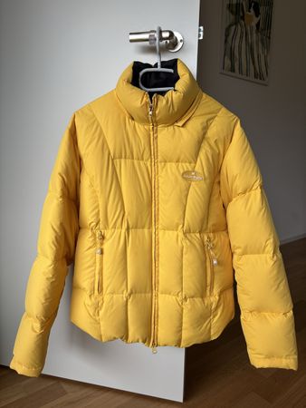 courreges winterjacke gelb vintage 100% daunen