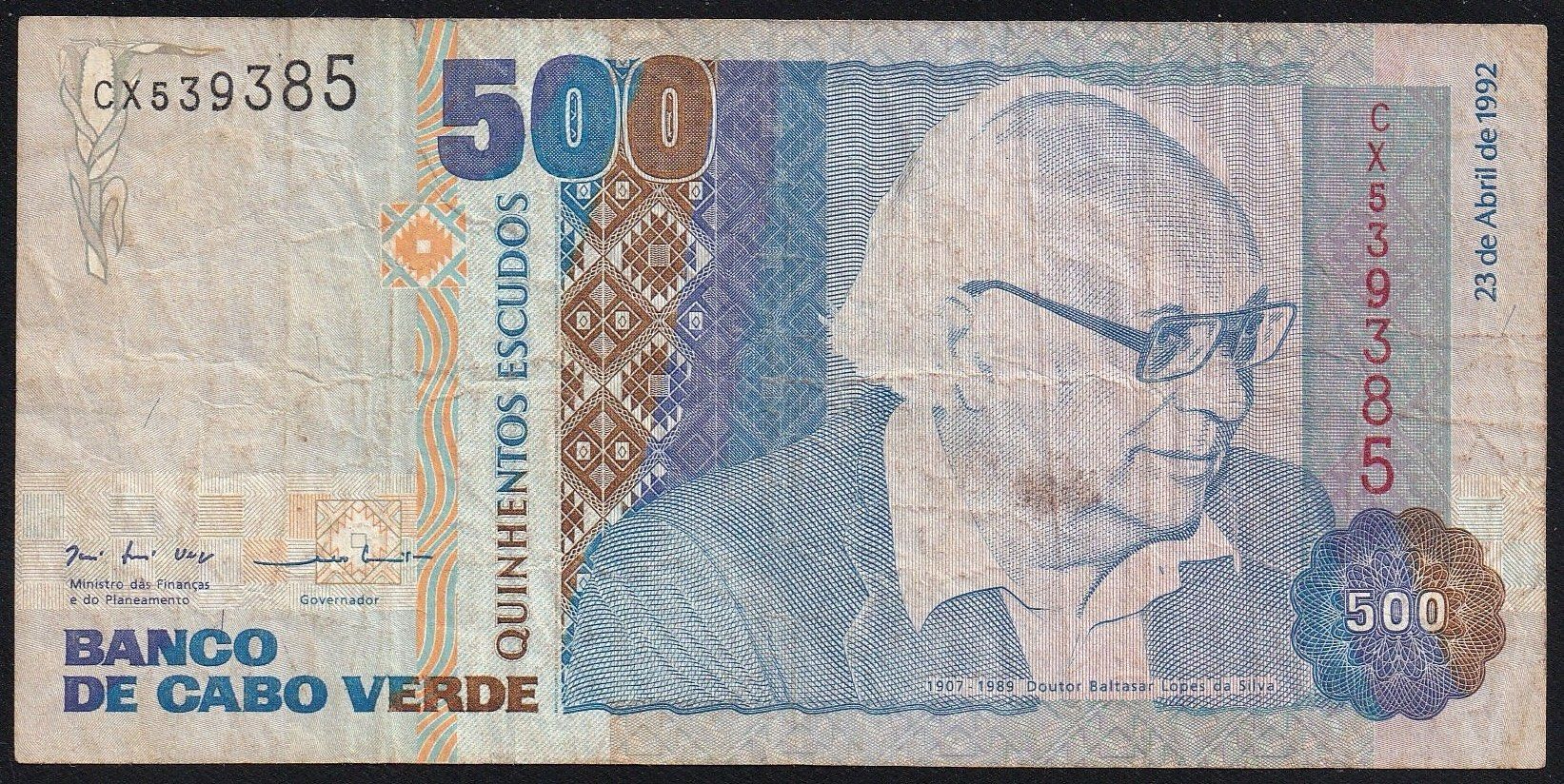 Banconote: Kap Verde 500 Escudos 1992 – Usato da Brugg AG venduto da banknoten_muesli