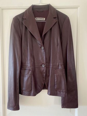Jil Sander Lederjacke 38
