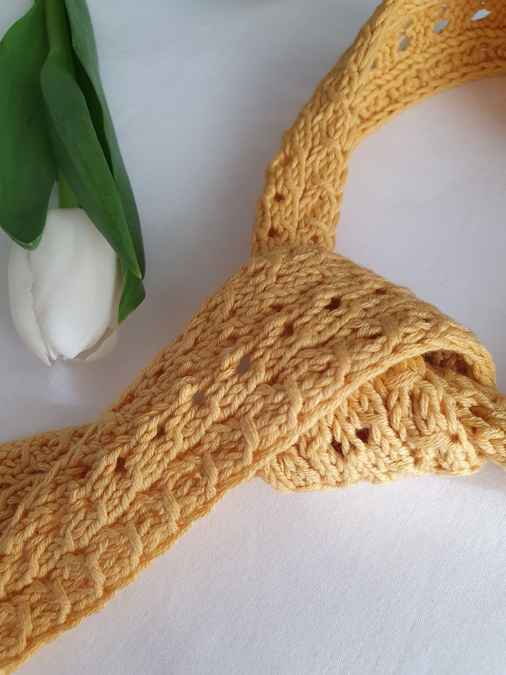 Foulard & Sciarpe: Mini scarf, Strickschal, Handgestrickt, Unikat, Geschenk – Nuovo e nell'imballaggio originale da Neunkirch venduto da Sandramay 1