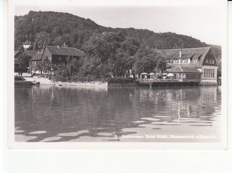 Cartoline postali: Mannenbach Schiff 1942 – Usato da Bürglen TG venduto da StampGraf