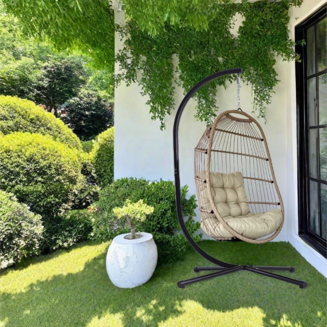 Poltrone pensili da giardino: Hängesessel Jamie Ivory Sand – Nuovo e nell'imballaggio originale da Ermatingen venduto da MyHappyHome 4