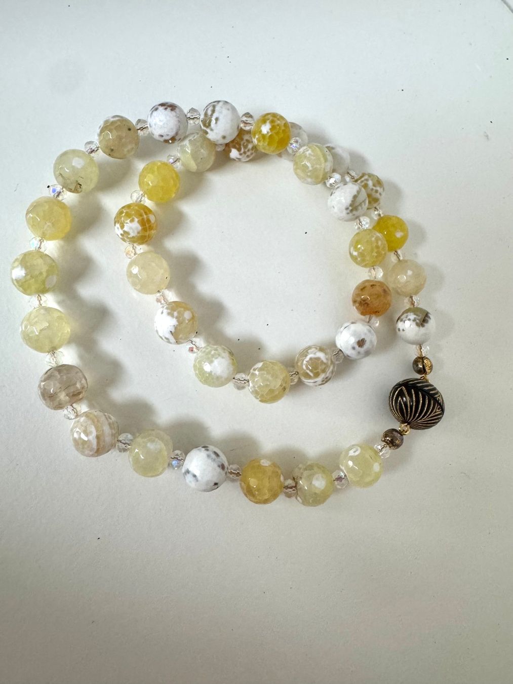 Catenine: Halskette Achat, Tschechischer Kristall – Nuovo (secondo la descrizione) da Biberist venduto da tl-schmuck 1
