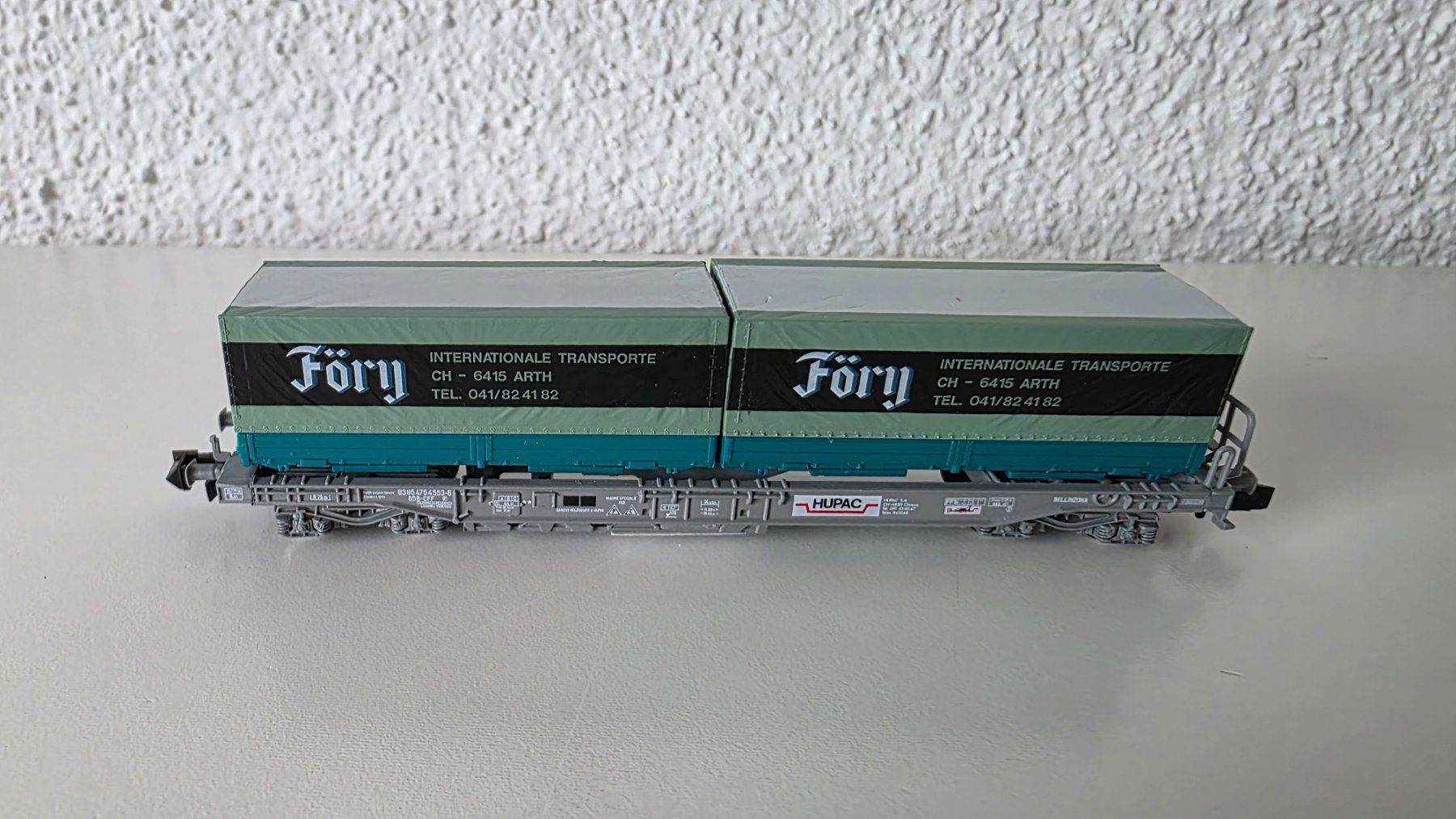 Roco Modellini di ferrovie: Hupac Föry - Taschenwagen - Roco – Nuovo (secondo la descrizione) da Wittenbach venduto da Hase113 1