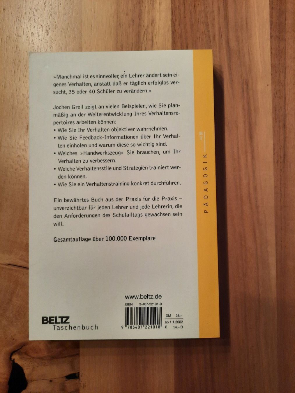 Bücher: Buch: Techniken des Lehrerverhaltens – Gebraucht aus Ibach von urs_sl5h 1