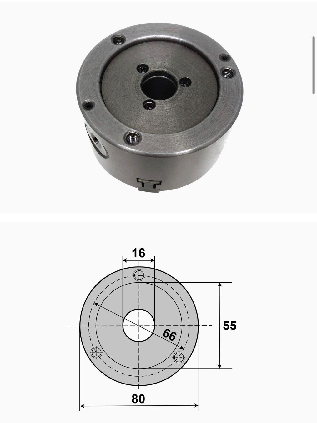 Tutti gli attrezzi: + PAULIMOT Vierbackenfutter, 80 mm, zentral verstellbare – Nuovo e nell'imballaggio originale da Amriswil venduto da JaJa-Express 2