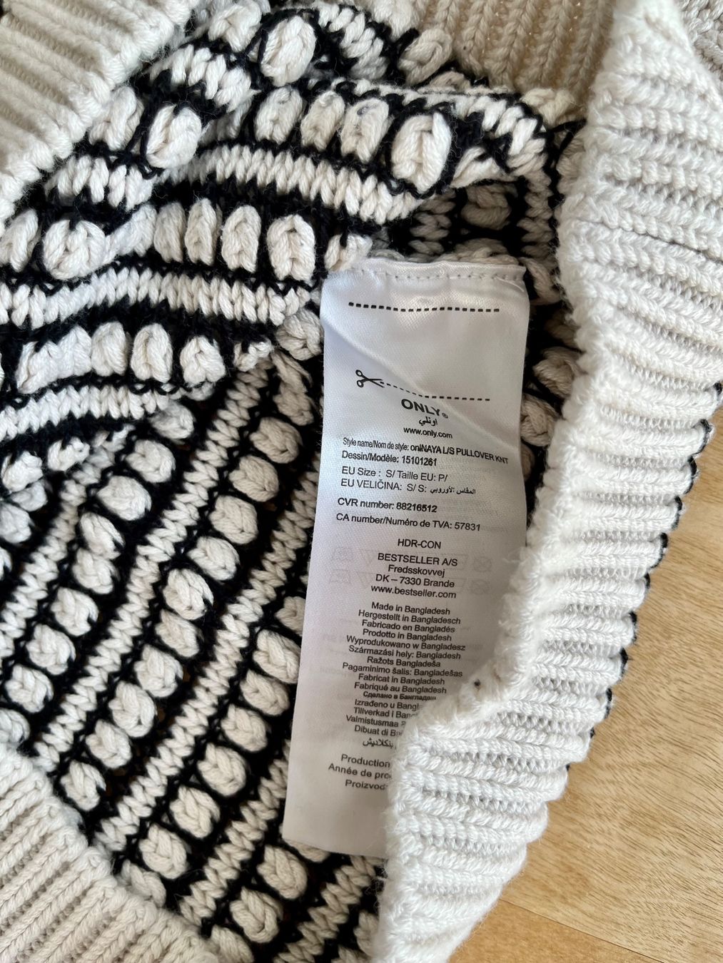 Only Maglioni & Felpe: ONLY Strickpullover Gr. S, beige-schwarz – Nuovo (secondo la descrizione) da Scharans venduto da frischerwind 2