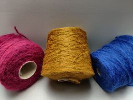 Wolle Alpaka Mix zum Handstricken 590g Honig