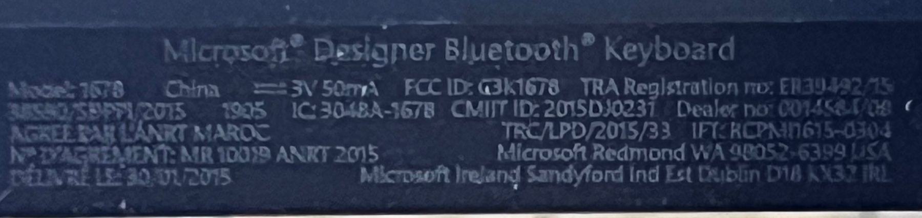 Hewlett Packard Tastaturen: Microsoft Designer Keyboard - Top Zustand - Schwarz! – Gebraucht aus Biel/Bienne von HB13 7