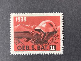 Schweiz 1939 Soldatenmarke Infanterie Geb.S.Bat.11 postfr.