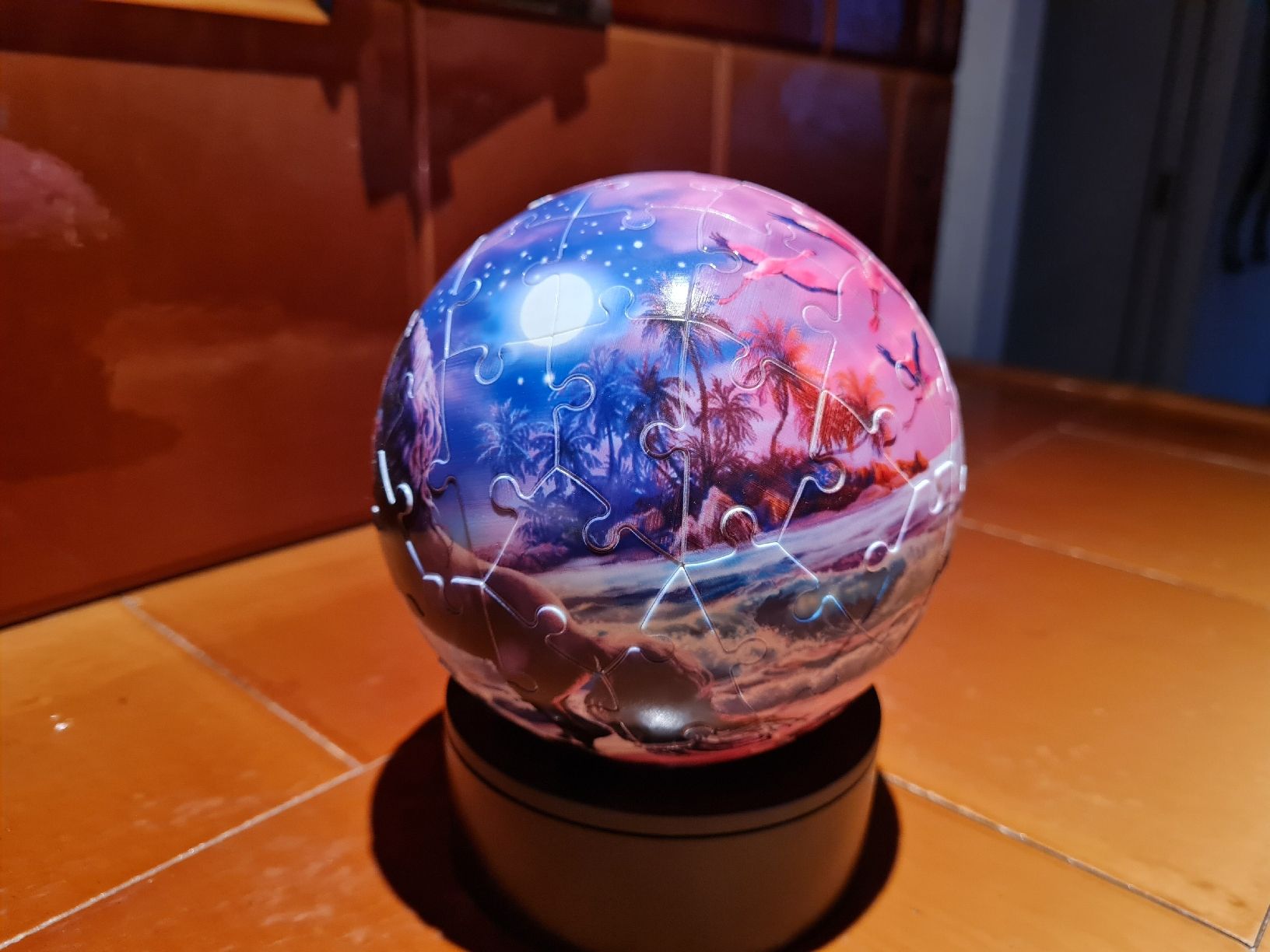 Ravensburger Puzzles: 3D Puzzle Kugel beleuchtet mit Einhorn Bild – Gebraucht aus Würenlos von Dodo7 2
