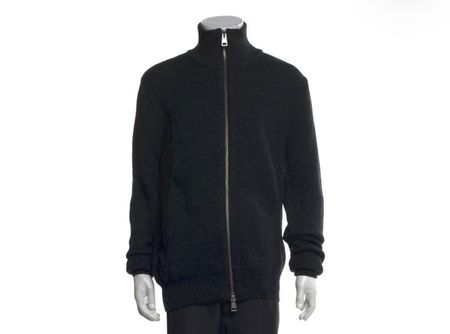 AMI Paris Zipper Cardigan Grey Size XL