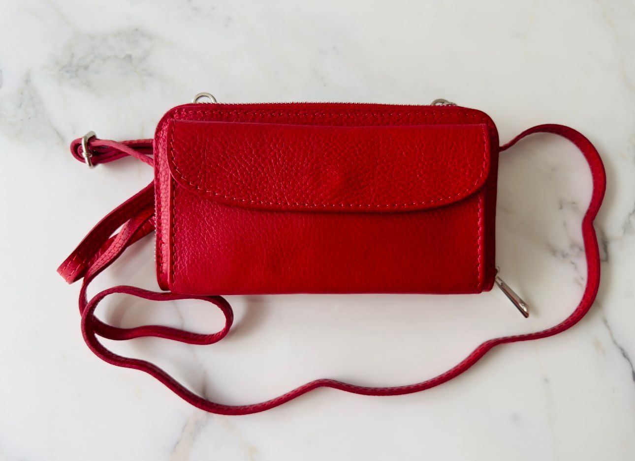 Borse da donna: Handytasche Echt Leder "Rot" – Nuovo e nell'imballaggio originale da Bülach venduto da duffy_fashion_avenue 1