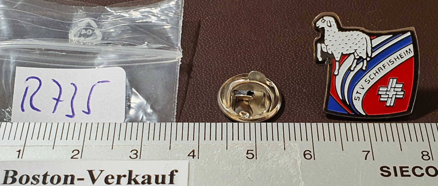 Plaketten & Abzeichen: R735 - Pin STV Schafisheim Schaf – Gebraucht aus Reinach BL von Boston-Verkauf 1